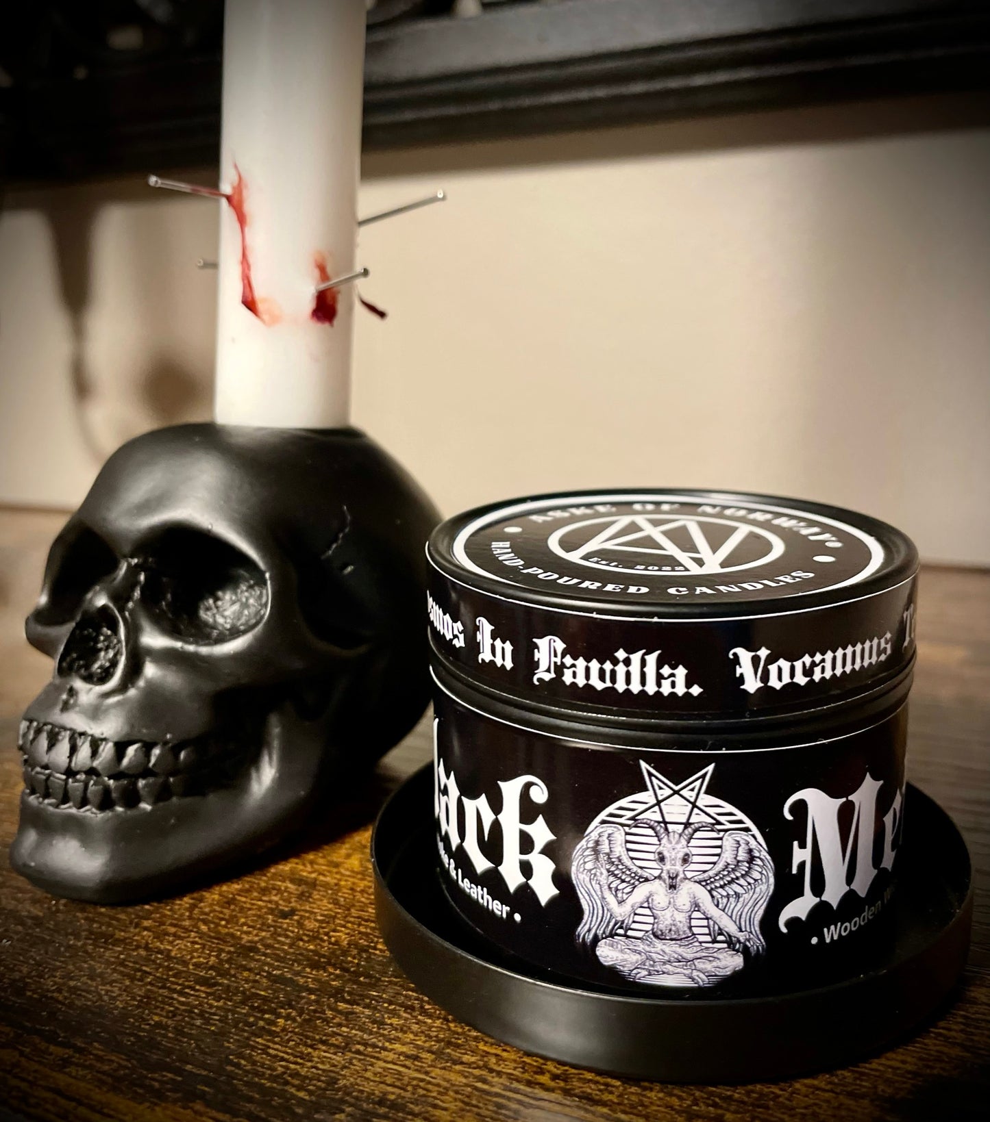 Skull Candle Holder