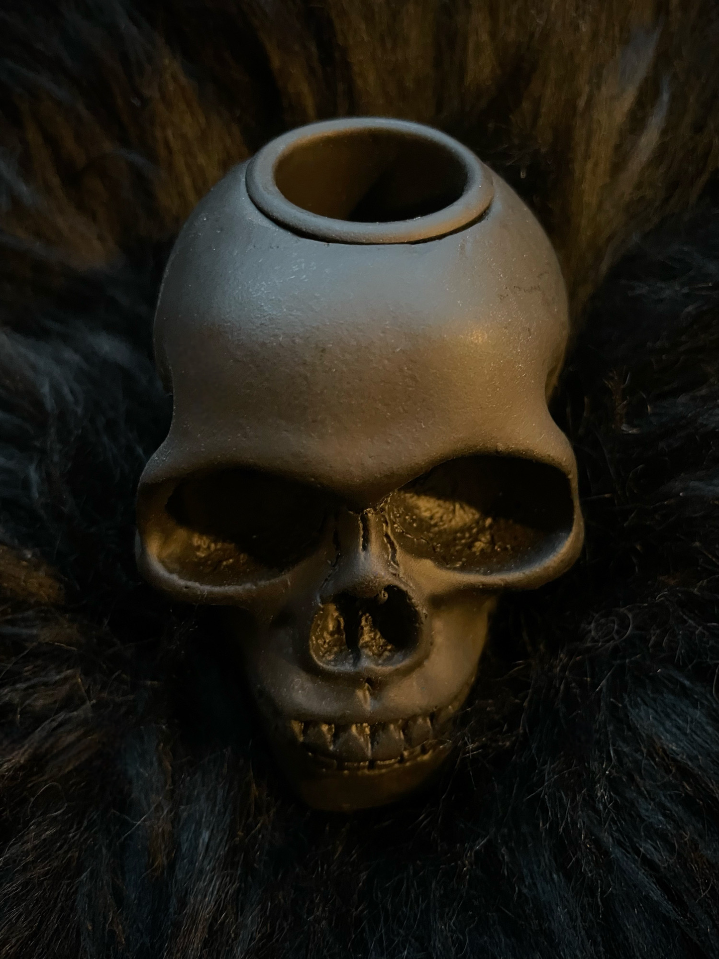 Skull Candle Holder